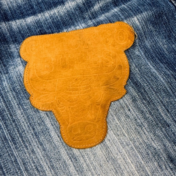 2000s NBA Teams Basketball Patches Straight Jeans 40x35 Y2K Sports Collectibles - Picture 3 of 14